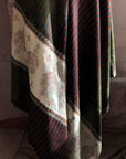IKAT Embroidery Pashmina Shawl with Stripe Designs