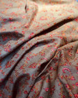 Dark Camel Silk Embroidery Pashmina Shawl