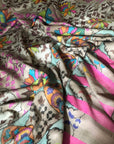 Light Camel Chinar Design Kani Pashmina Shawl