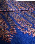 Royal Blue Sozni Jamawar Pashmina Shawl
