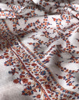 Baby Pink Buti Embroidery Pashmina Shawl