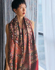 Maroon Sozni Jamawar Pashmina Shawl with Exquisite Embroidery Designs