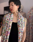 3 Yard 90s Vintage Kani Pashmina Shawl: Handwoven Floral Design, Ladak Pashmina, 135x270cm