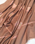 Extra Fine Natural Silk Embroidery Pashmina Shawl with Intricate Floral Designs
