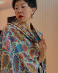 Turquoise Handwoven Kani Pashmina Shawl with Intricate Leaf Designs | New Arrival