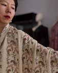 Elegant Silk Embroidery Pashmina Shawl with Intricate Embroidery Details