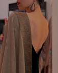 Vintage Natural Dhoor Silk Embroidered Pashmina Shawl with Exquisite Design Details