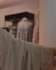 Vintage Offwhite Dhoor Embroidered Pashmina Shawl with Paisley Designs