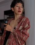 Winterberry IKAT Buti Embroidered Pashmina Shawl