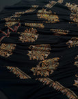 Exquisite Black Batam Embroidered Pashmina Shawl