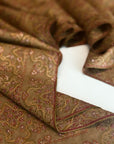 Vintage Natural Silk Embroidery Pashmina Shawl with Exquisite Paisley Designs
