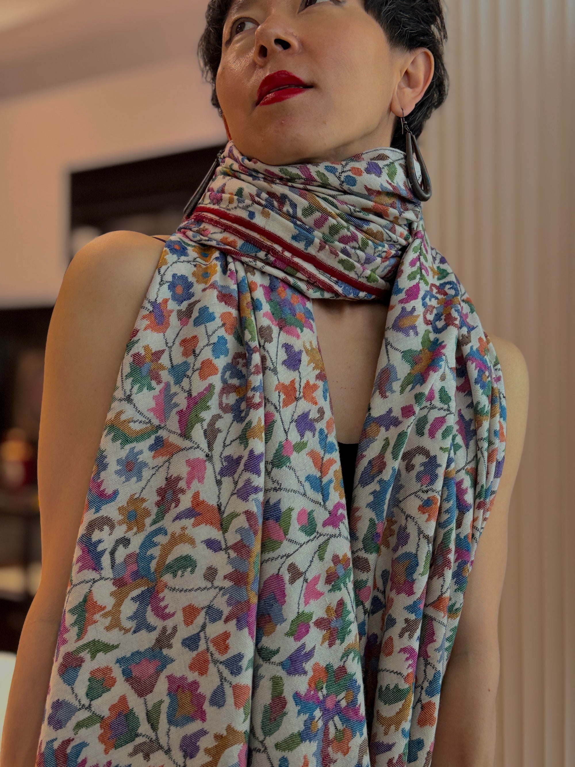 3 Yard Ivory GI Certified Kani Pashmina Shawl (Copy)