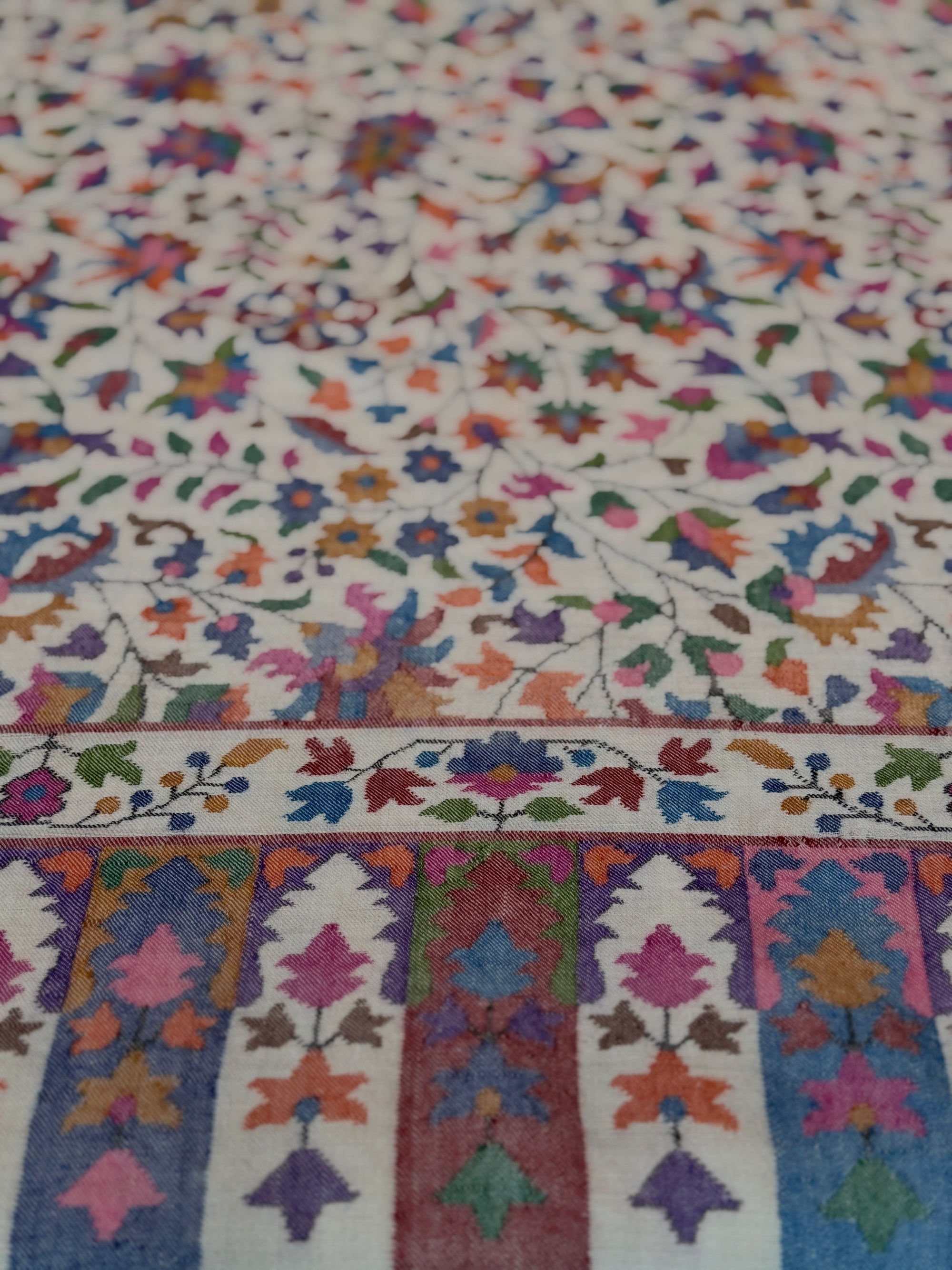 3 Yard Ivory GI Certified Kani Pashmina Shawl (Copy)