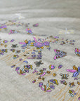 Light Camel Butterfly Design Embroidery Pashmina Shawl