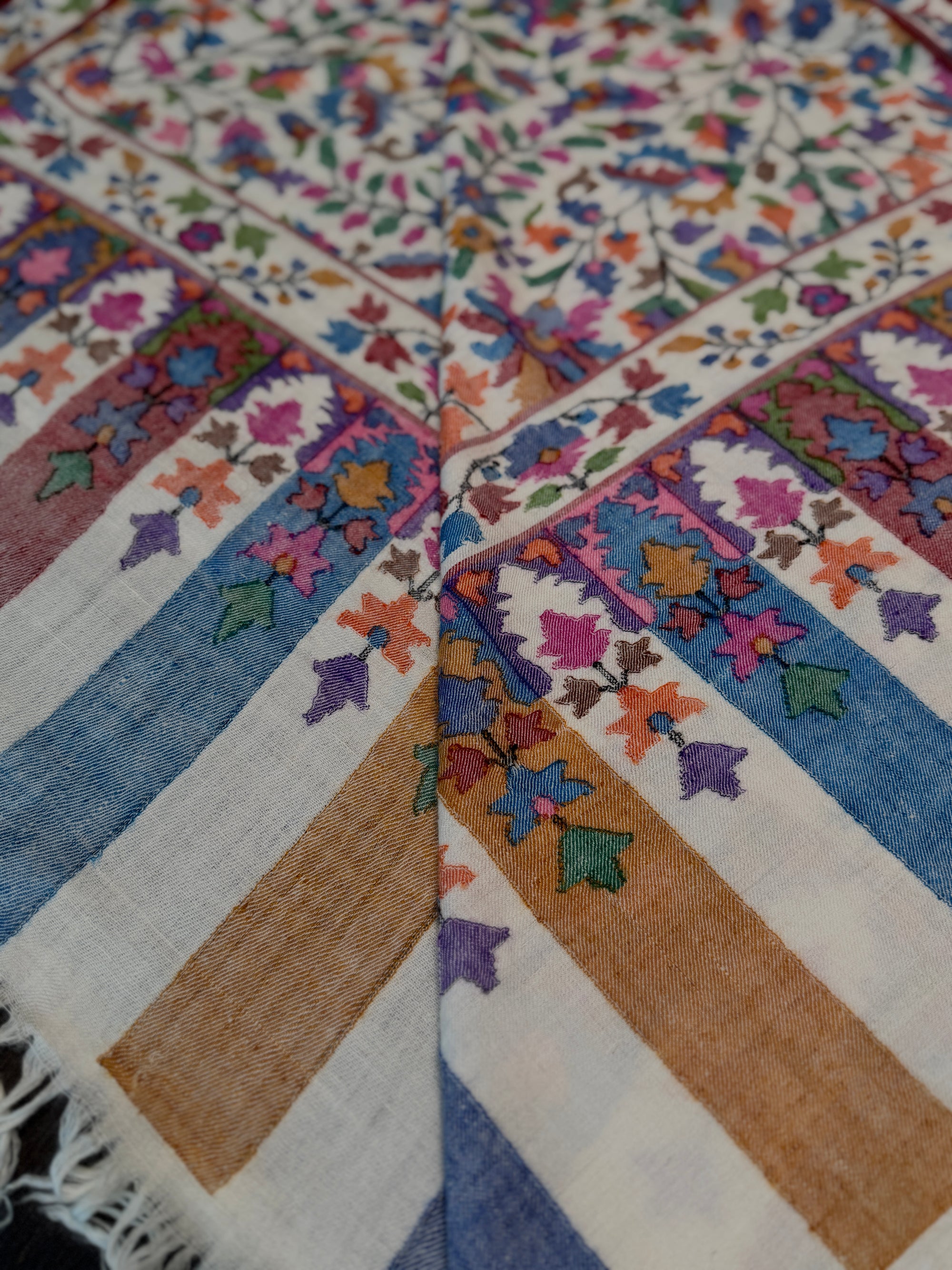 3 Yard Ivory GI Certified Kani Pashmina Shawl (Copy)