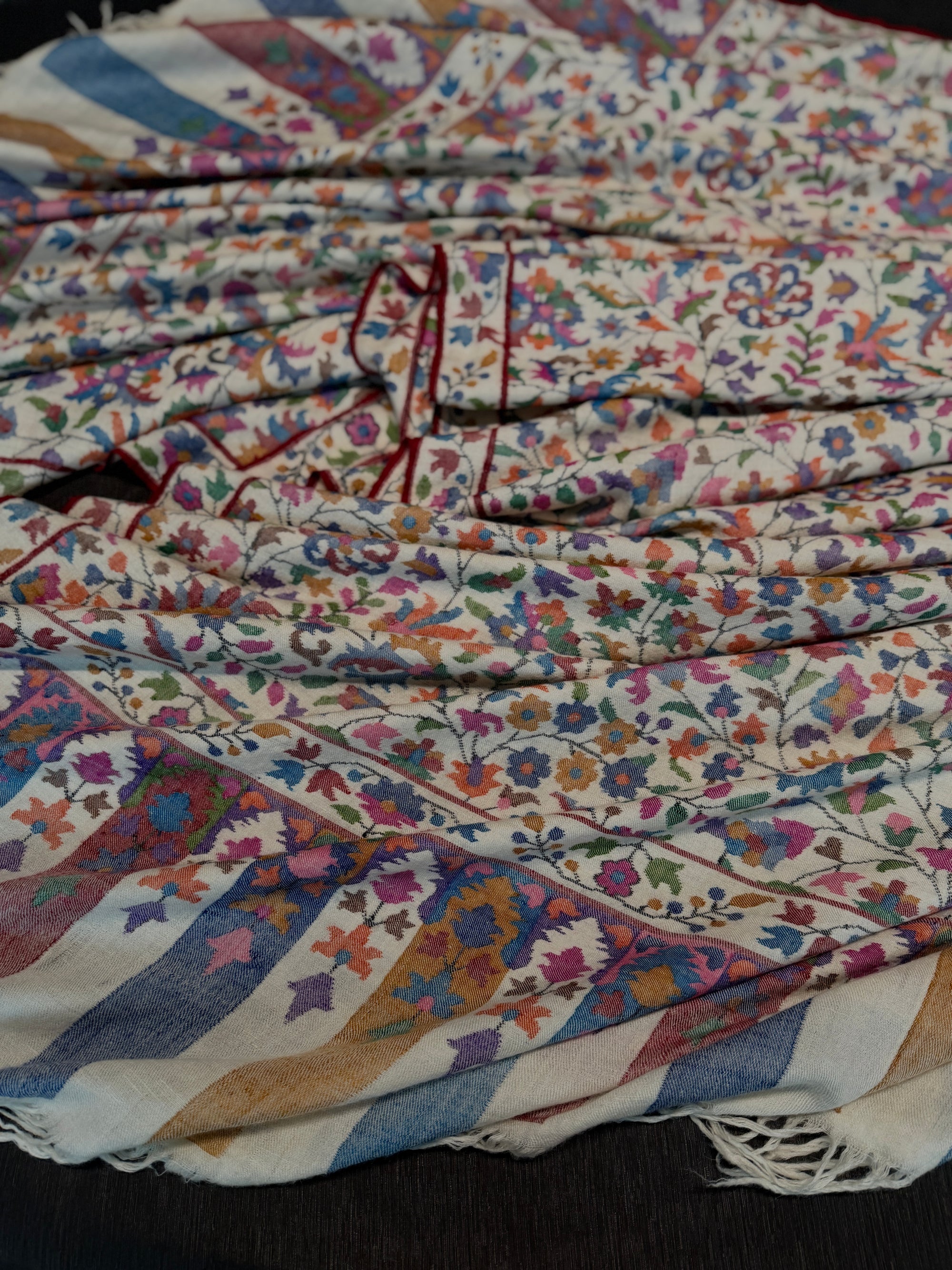 3 Yard Ivory GI Certified Kani Pashmina Shawl (Copy)