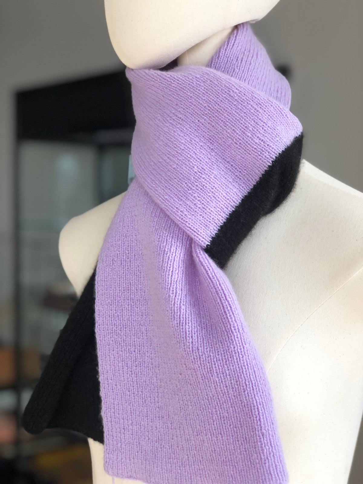 cashmere scarf lilac 7