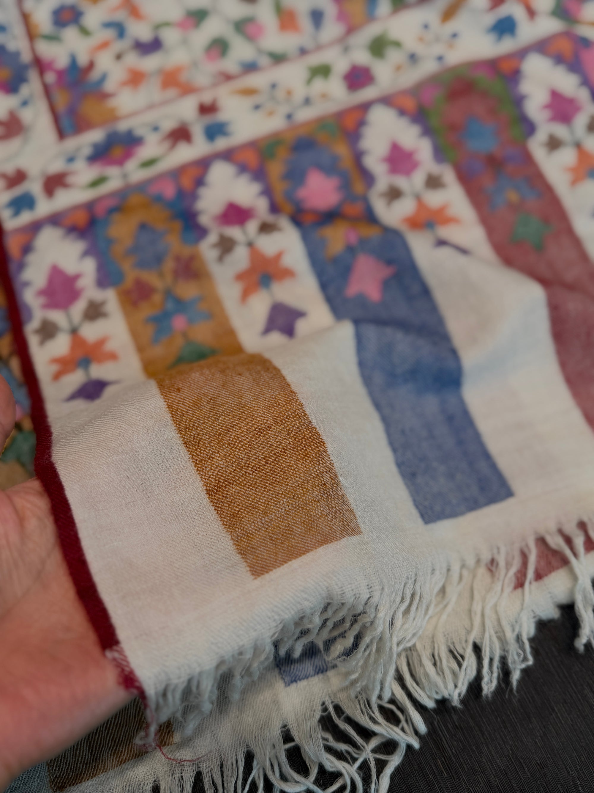 3 Yard Ivory GI Certified Kani Pashmina Shawl (Copy)