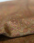 Vintage Natural Silk Embroidery Pashmina Shawl with Exquisite Paisley Designs