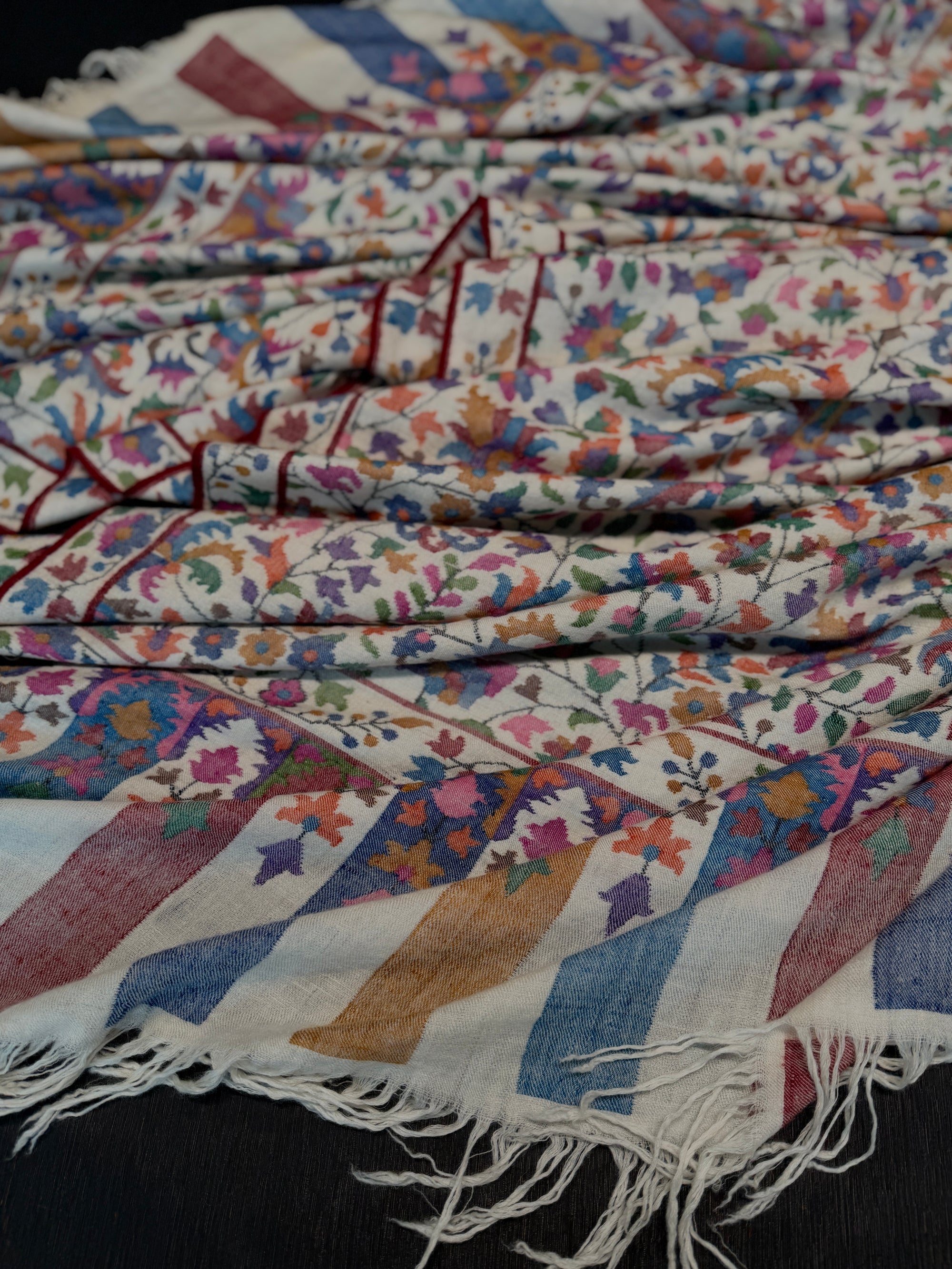 3 Yard Ivory GI Certified Kani Pashmina Shawl (Copy)