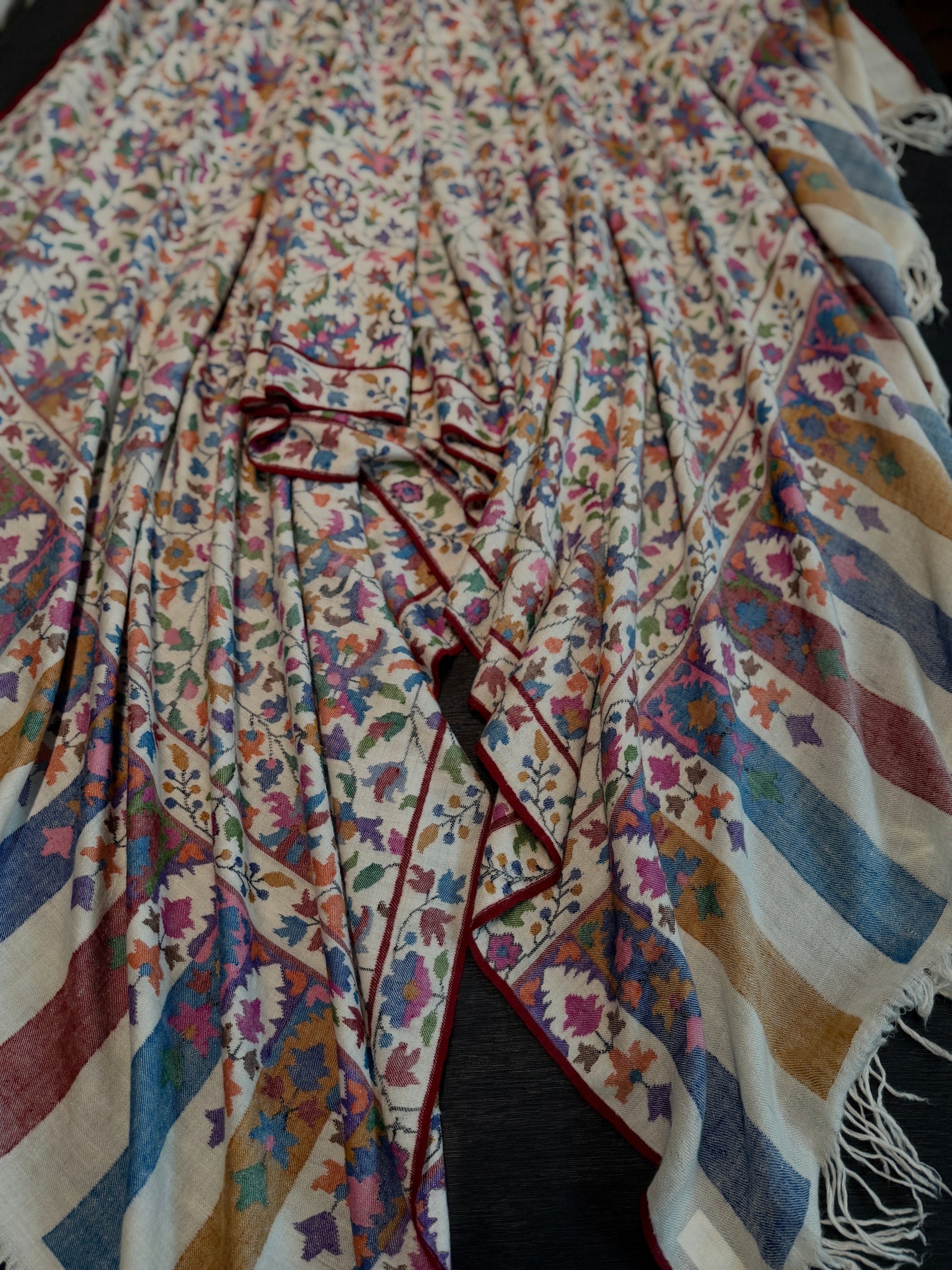 3 Yard Ivory GI Certified Kani Pashmina Shawl (Copy)