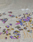 Light Camel Butterfly Design Embroidery Pashmina Shawl