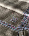 Extra Fine Silk Hashidar Embroidery Pashmina Shawl - the Atelier H