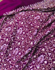Purple Jaal Embroidery Pashmina Shawl