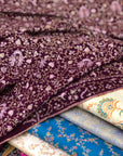 Purple Jaal Embroidery Pashmina Shawl