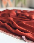 Cherry Red Hashidar Embroidery Pashmina Shawl 5