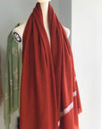 Cherry Red Hashidar Embroidery Pashmina Shawl 1