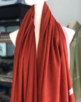 Cherry Red Hashidar Embroidery Pashmina Shawl 2