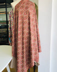 Light Camel Antique Design Jamawar Embroidery Pashmina Shawl 4