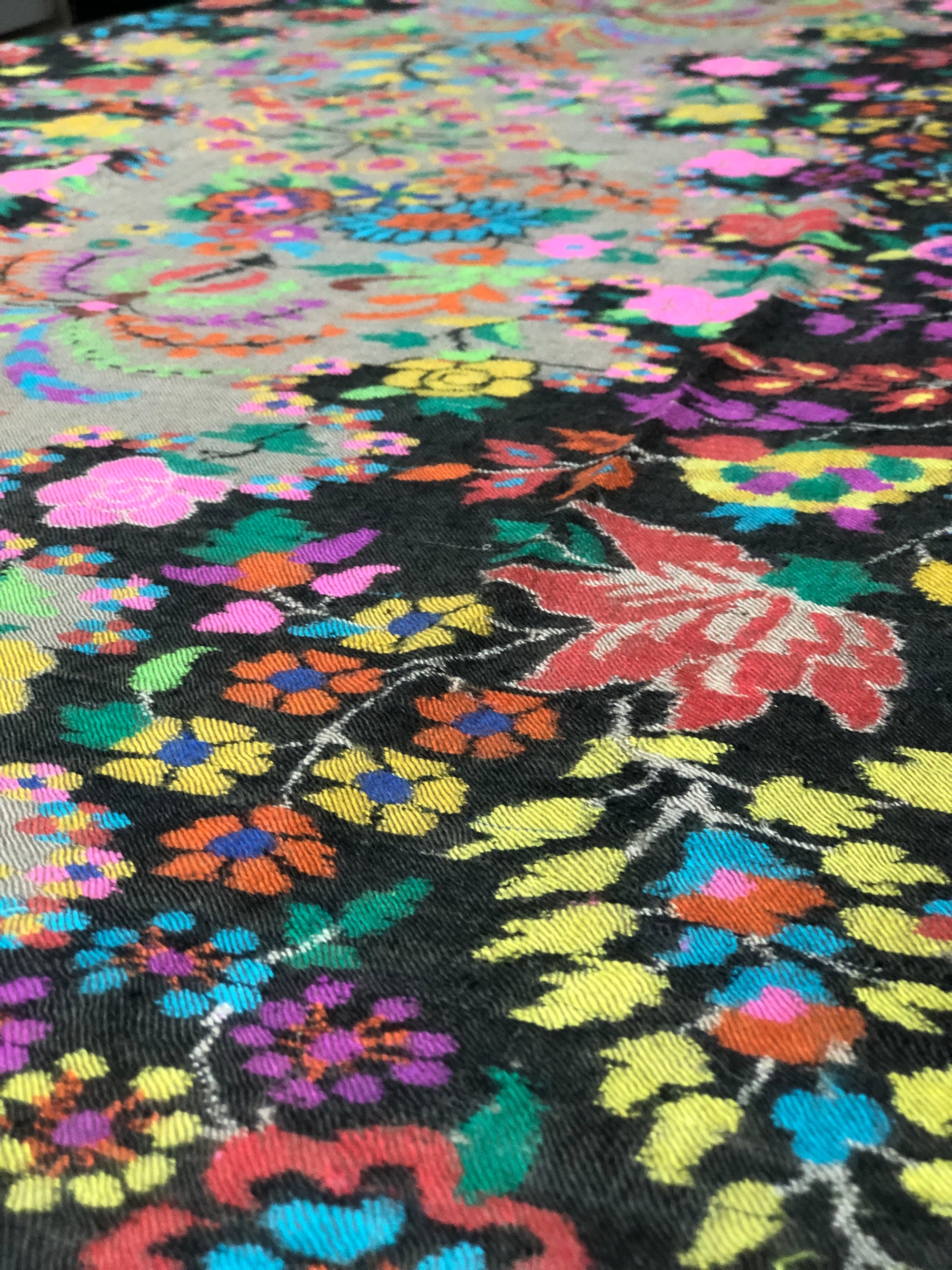 Extra Fine Handspun Antique Design Kani Pashmina Shawl