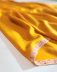 Vintage Yellow Silk Embroidery Pashmina Shawl
