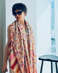 Blush Floral Design Kani Jamawar Pashmina Shawl