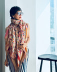 Blush Floral Design Kani Jamawar Pashmina Shawl