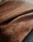 Vintage Dark Brown Silk Embroidery Pashmina Shawl