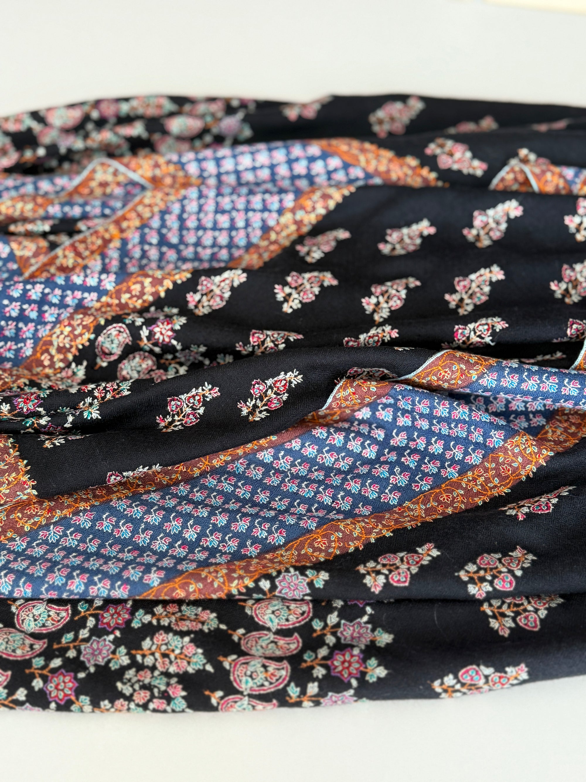 2.5 Yard Buti Mandala Design Pashmina Shawl