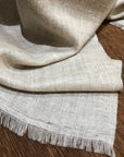 Eco Cashmere Handmade Pashmina Scarf Natural Gray