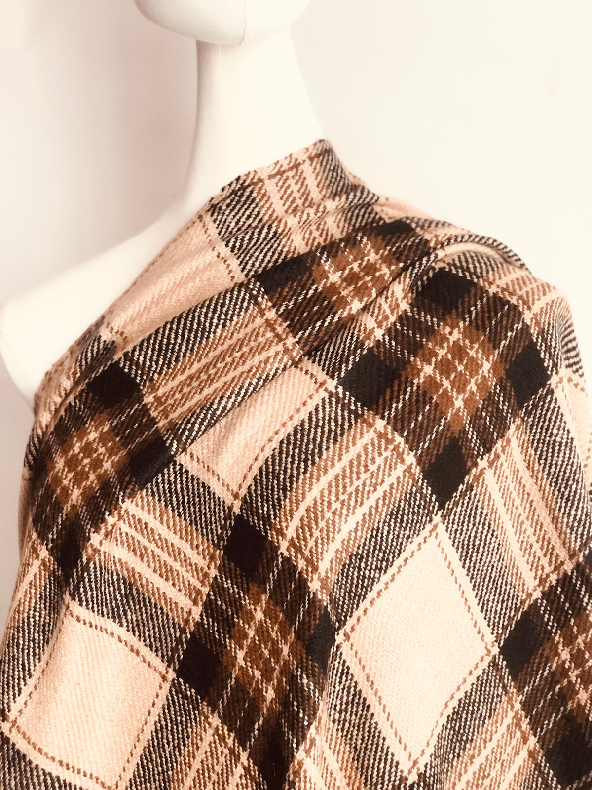 IKAT Extra Thick Pashmina Shawl with Check Design | For Men |For Women