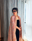 2.5 Yard Paisley Design Pashmina Shawl with Exquisite Embroidery Details