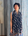 2.5 Yard Mandala Design Pashmina Shawl with Intricate Embroidery Details