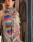Natural Gray GI Certified Kani Pashmina Shawl with Almond Designs