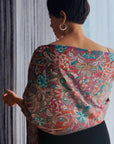 Black Sozni Jamawar Pashmina Shawl with Exquisite Embroidery Designs