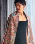 Black Sozni Jamawar Pashmina Shawl with Exquisite Embroidery Designs