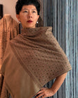 Vintage Gray Jali Embroidered Pashmina Shawl with Intricate Details