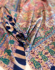 Kalamkari Hand Painted Pashmina Shawl with Paisley Floral Designs