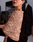 Handspun Ivory Paisley Design Pashmina Shawl with Intricate Embroidery Details