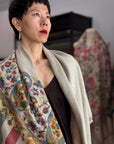 3 Yard Paisley Design Kani Pashmina Shawl with Intricate Handloom Weaving Details